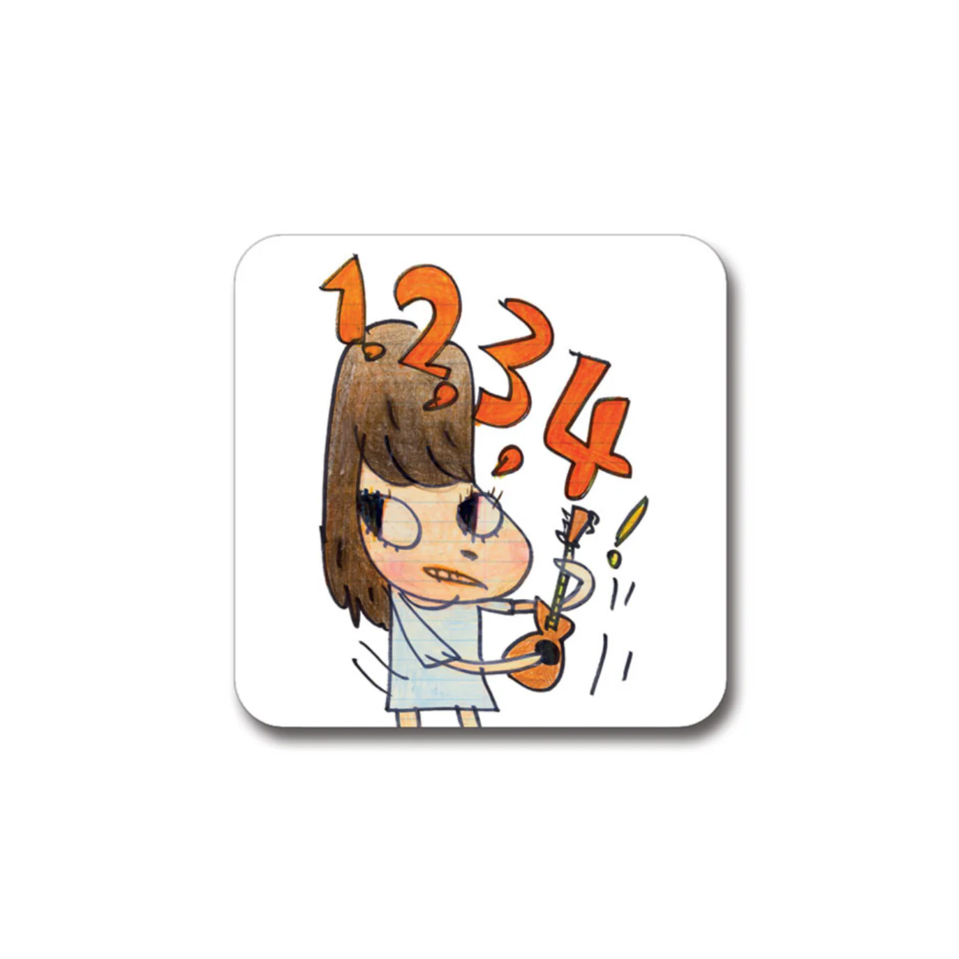 1, 2, 3, 4! - Yoshitomo Nara Coaster