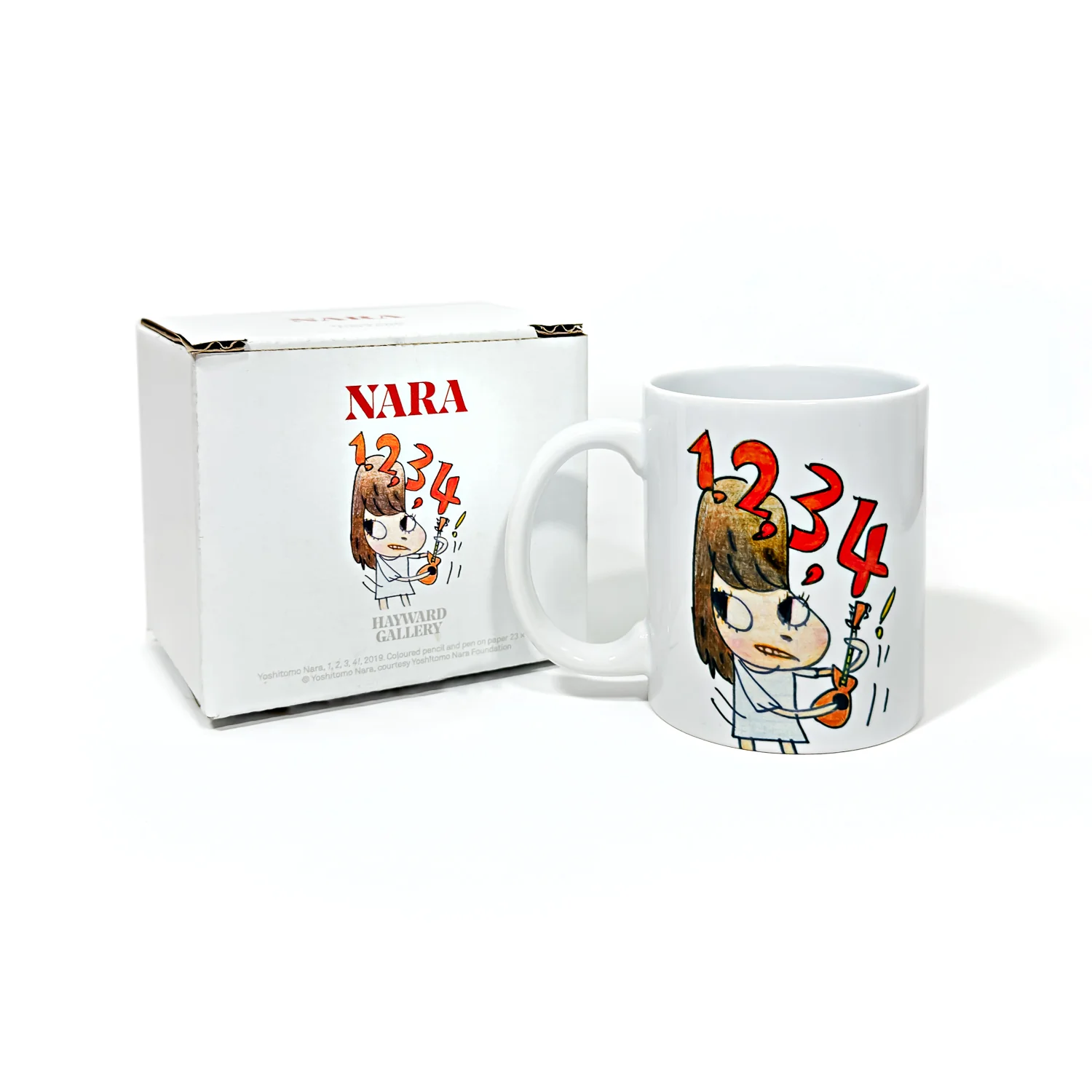 1, 2, 3, 4! - Yoshitomo Nara Mug - Image 3