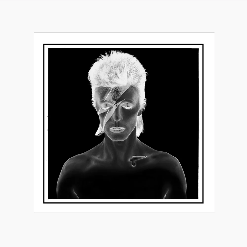 Aladdin Sane Black and White Negative Print - Image 2