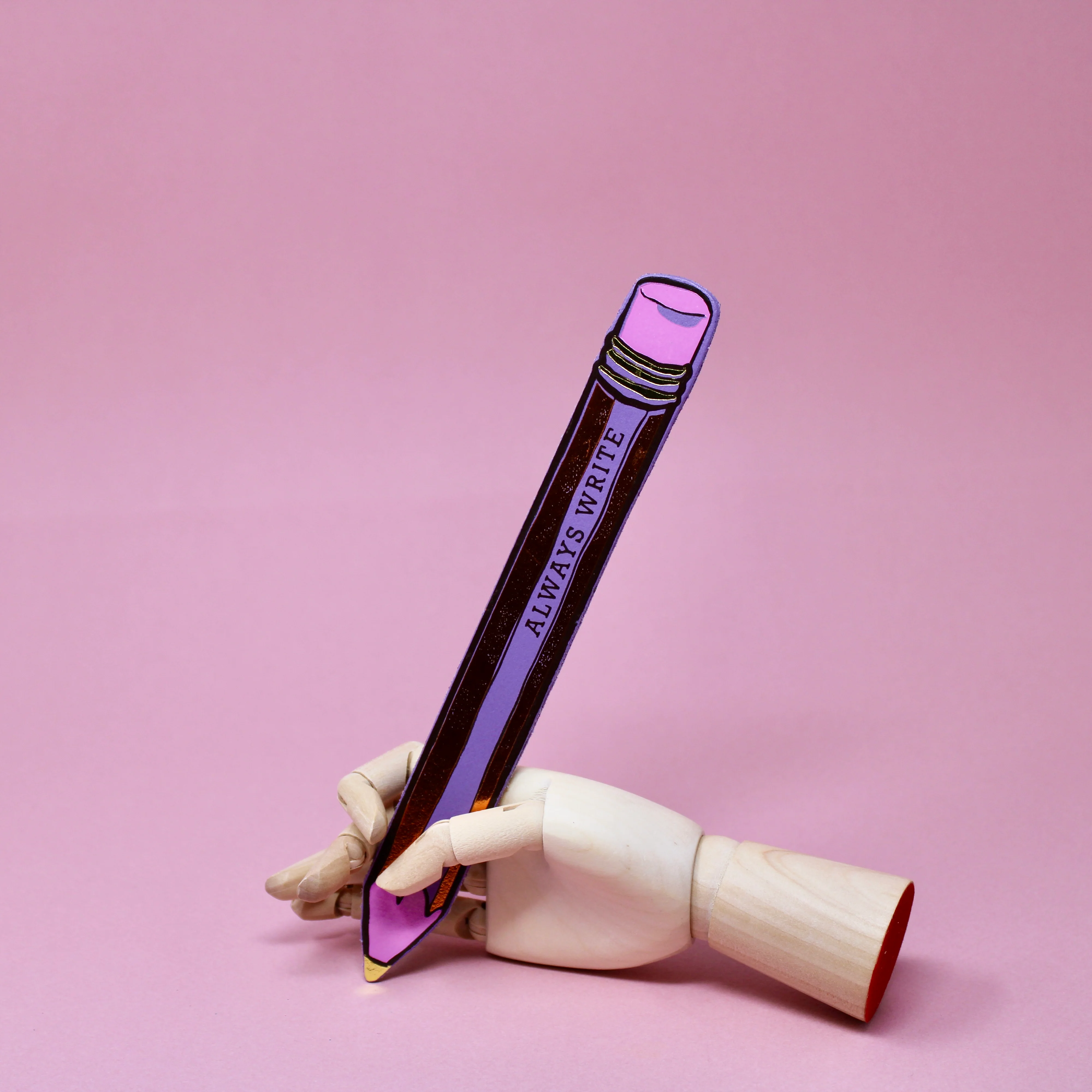 Always Write Pencil Leather Bookmark