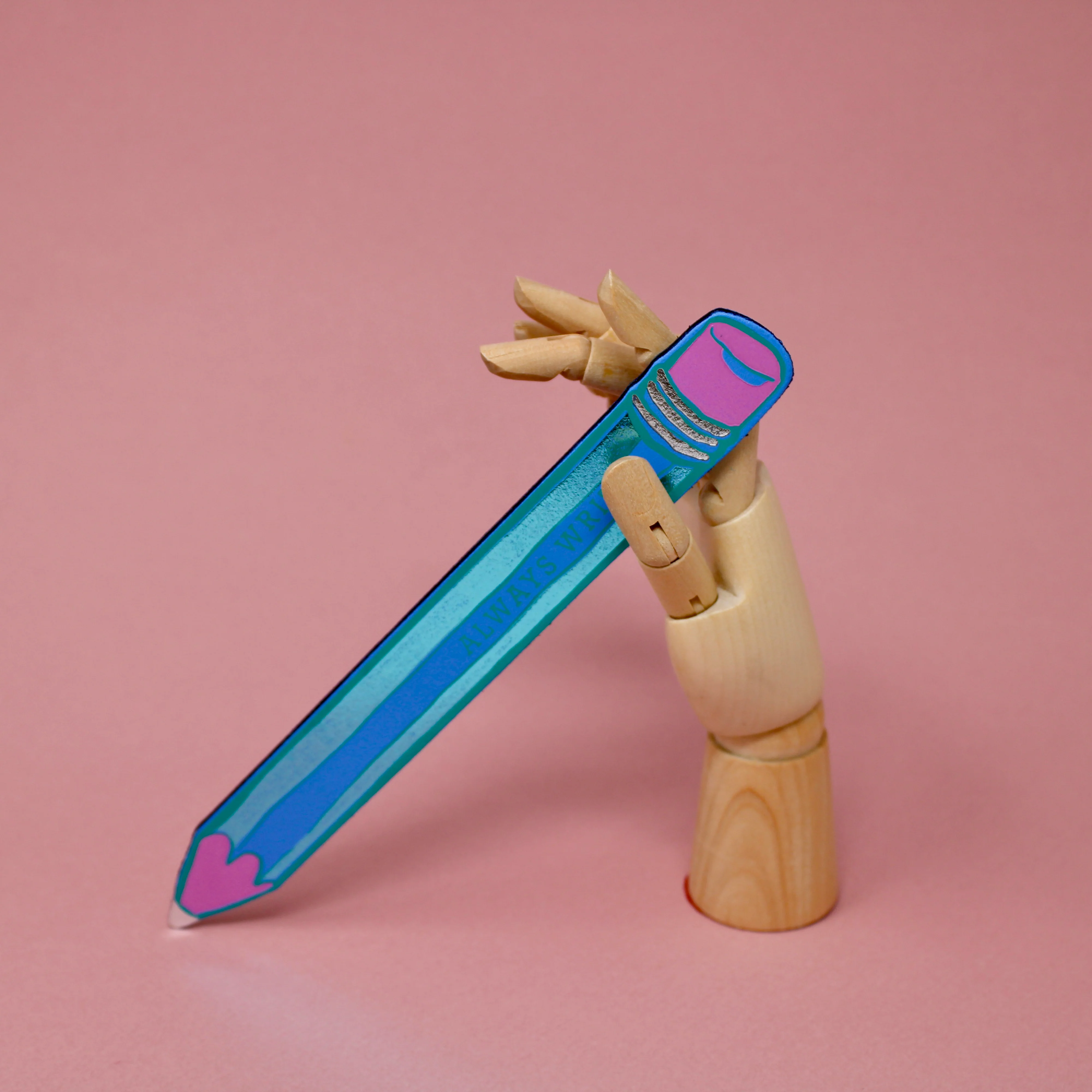 Always Write Pencil Leather Bookmark - Image 3