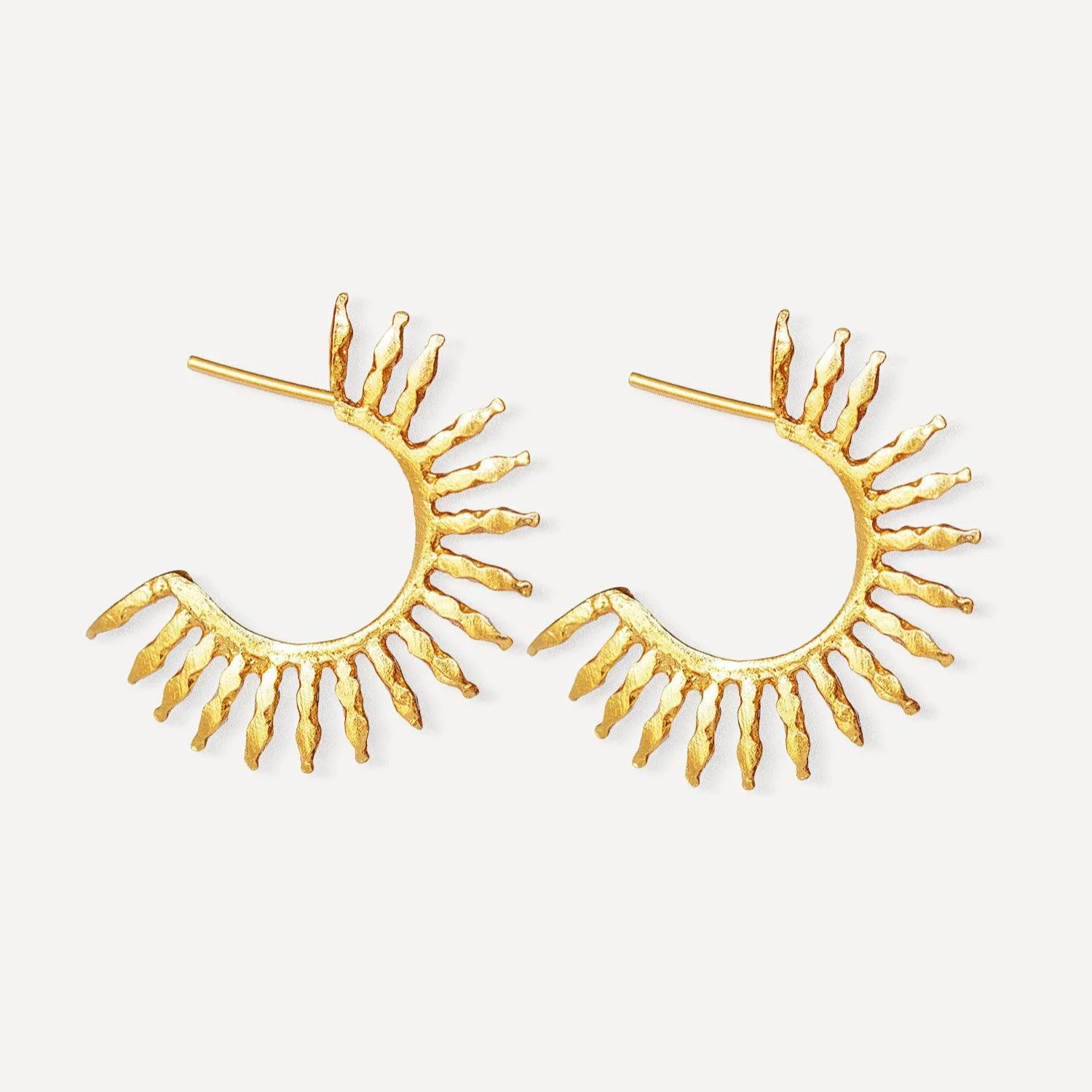 Aylin Gold Hoop Earrings by Ottoman Hands