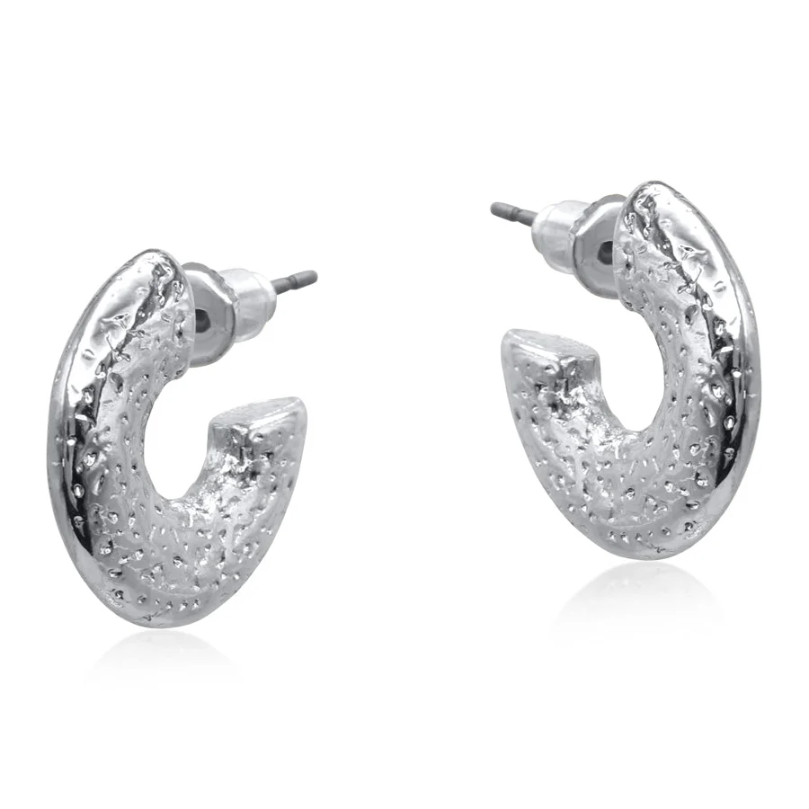 Bellas Texture Hoop Earrings