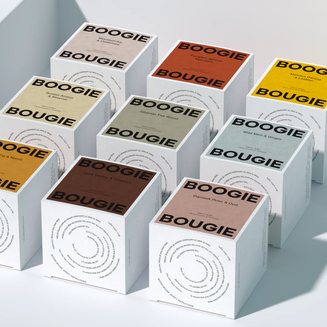 Boogie Bougie Mimosa Darling & Leather Candle - Image 4