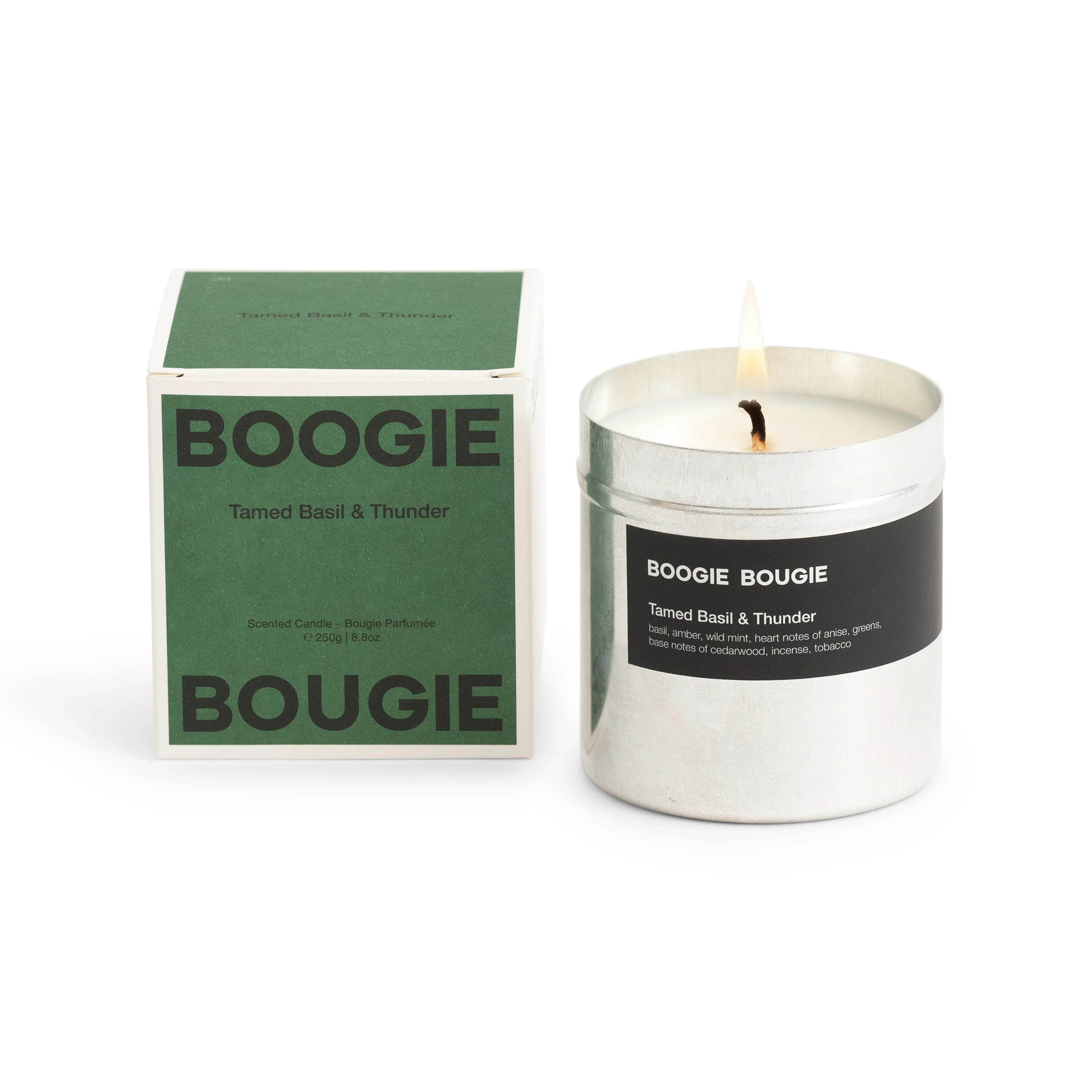 Boogie Bougie Tamed Basil & Thunder Candle