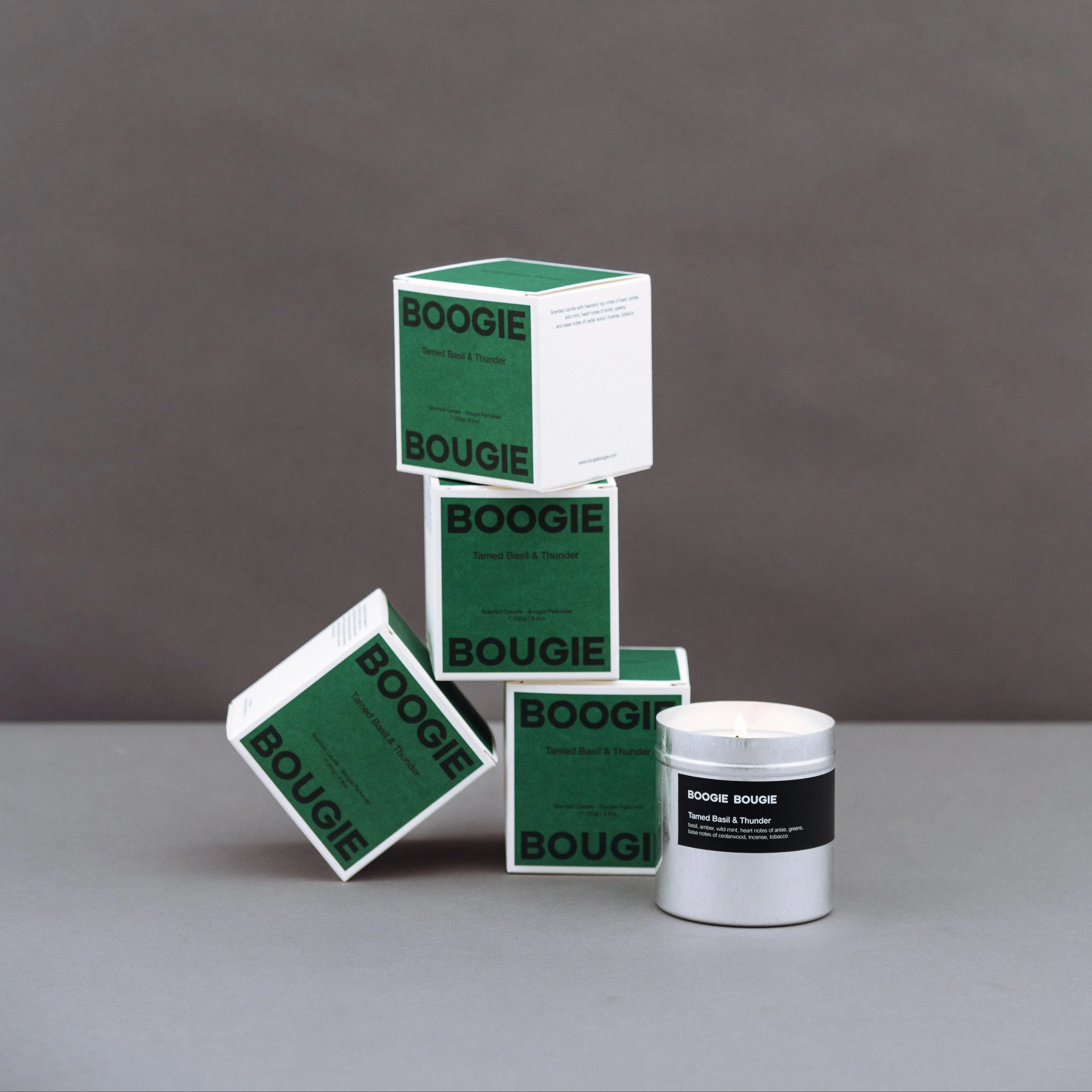 Boogie Bougie Tamed Basil & Thunder Candle - Image 3