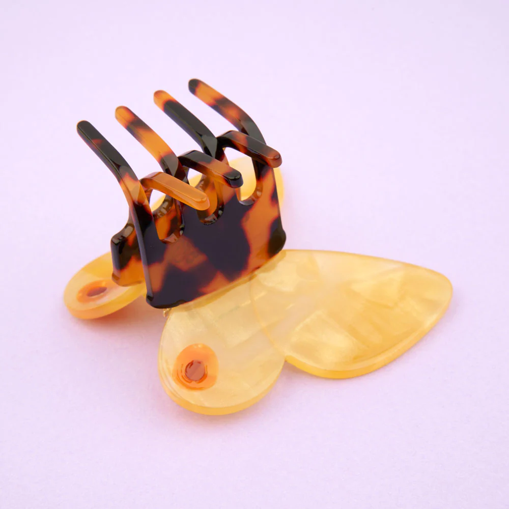 Butterfly Yellow Hair Claw Clip - Image 3