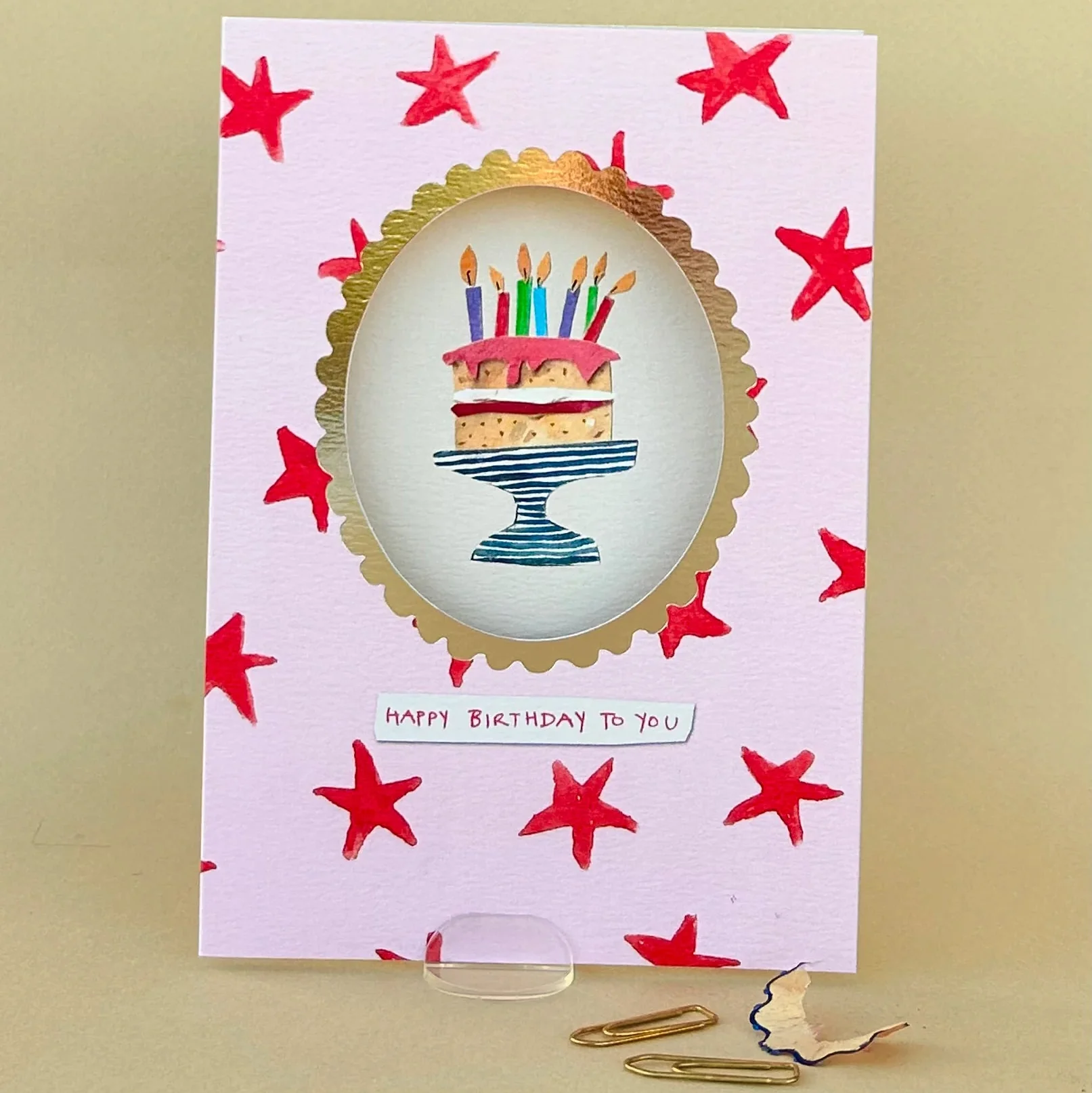 Cake Framed Birthday Card