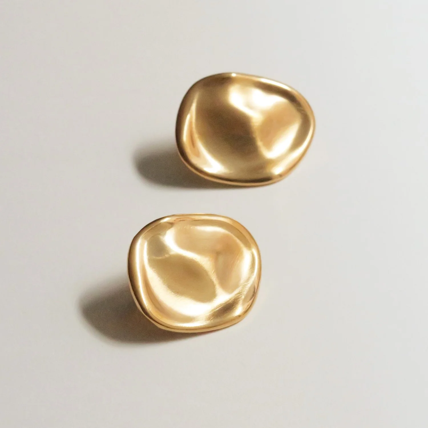Cala Gold Large Earrings by Joidart - Image 2