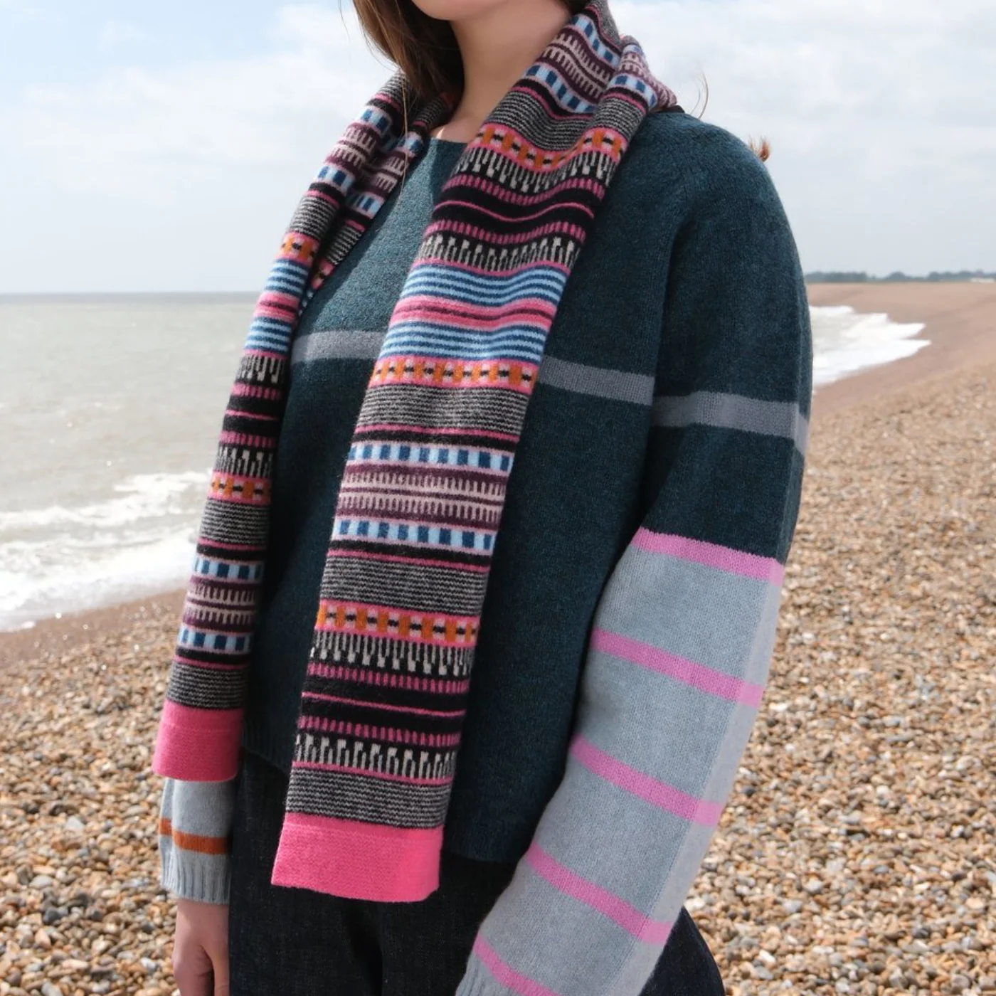 Charlestone Small Stripe Scarf - Image 2