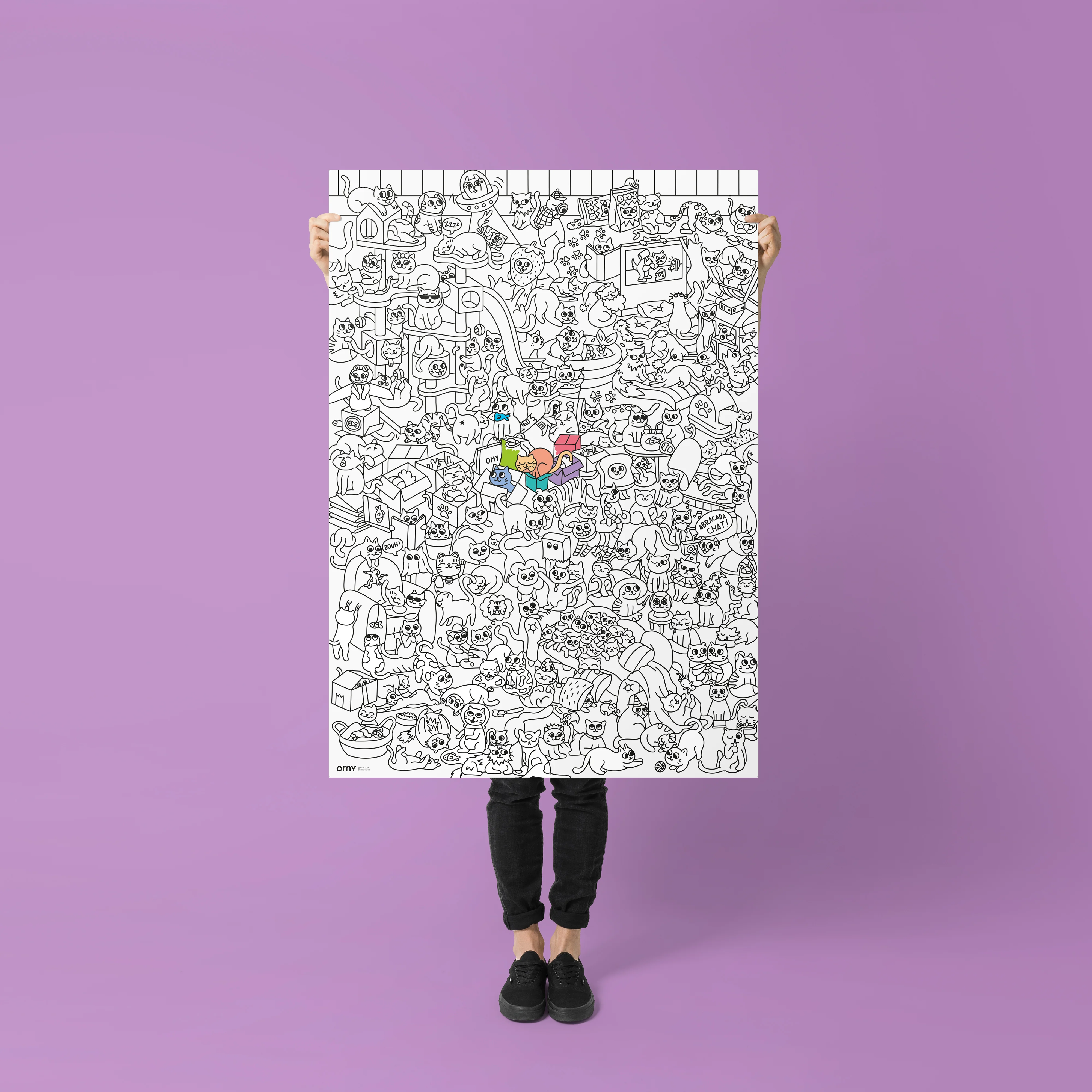 OMY Colouring Poster Kitty - Image 2