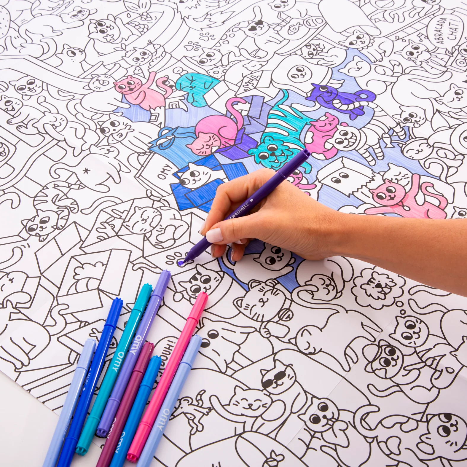 OMY Colouring Poster Kitty - Image 3