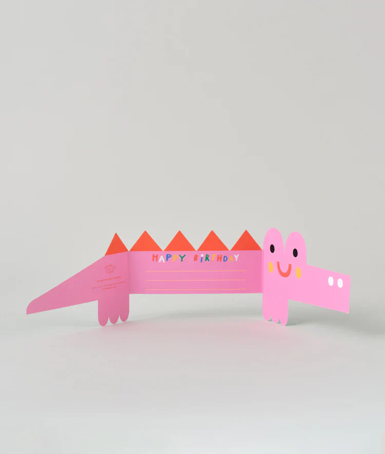 Croc Fold Out Birthday Card - Image 3