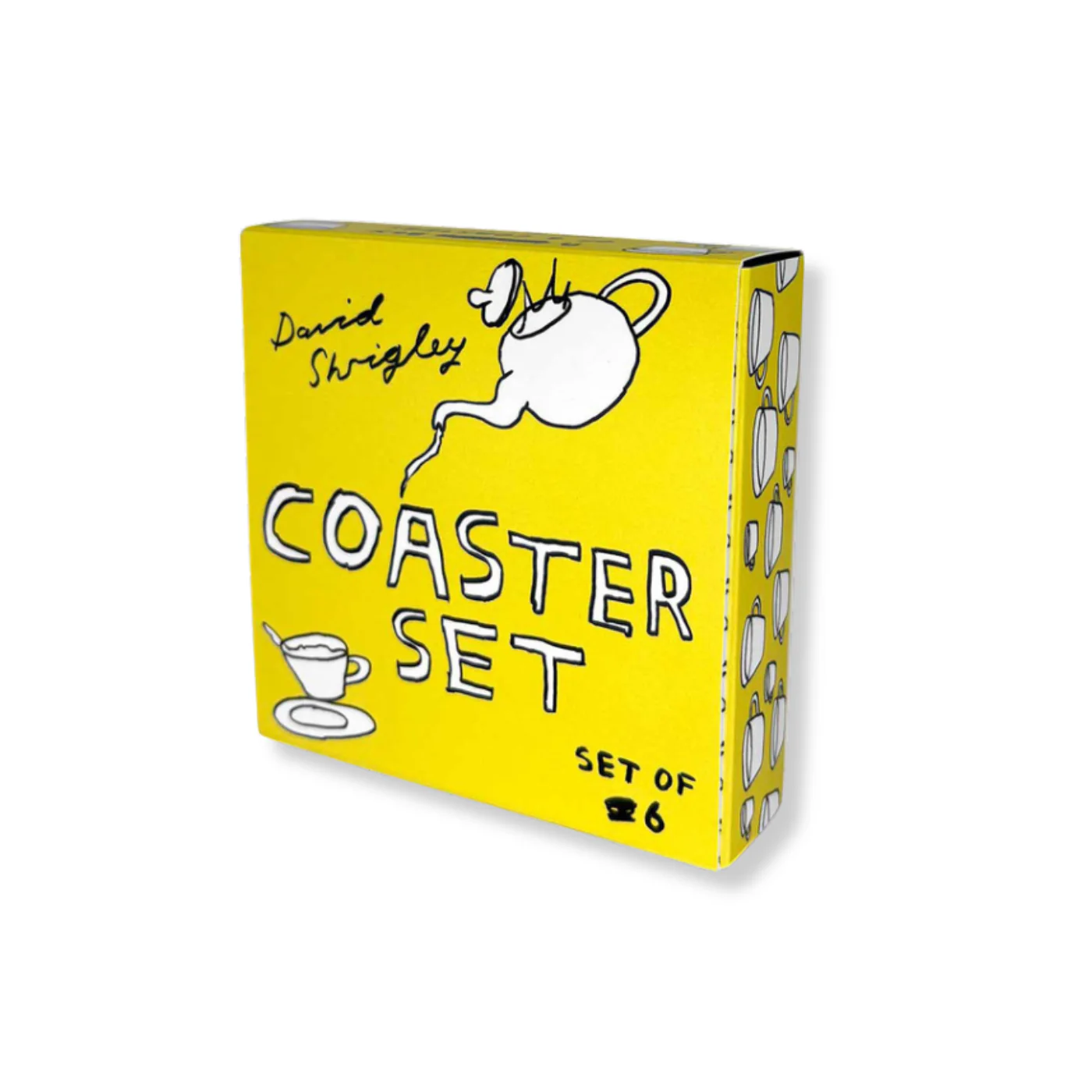 David Shrigley White Coaster Set