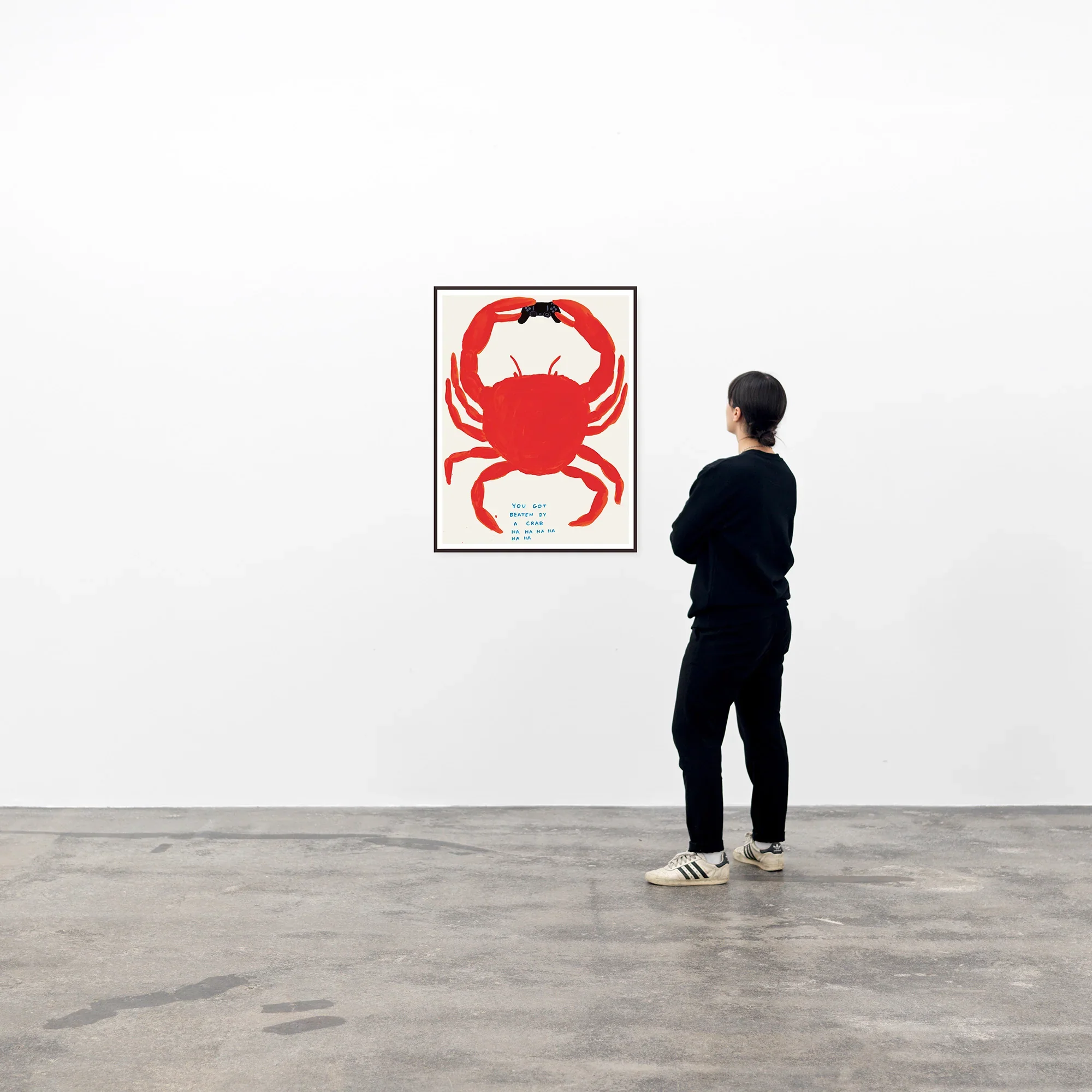 David Shrigley | You Got Beaten By A Crab Poster - Image 3