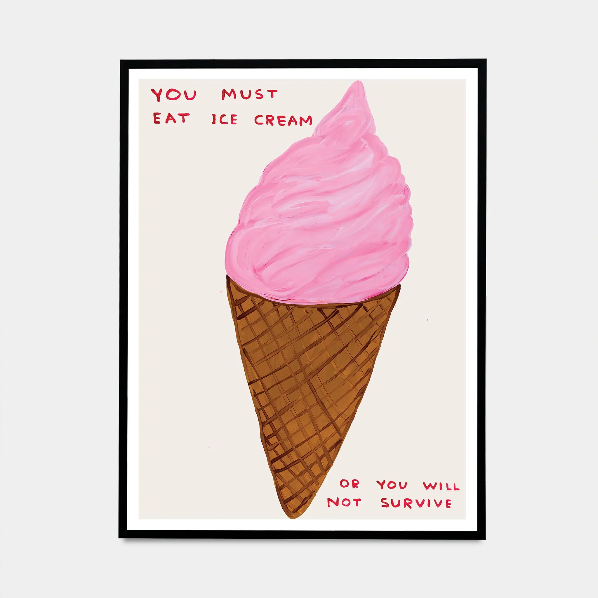David Shrigley | You Must Eat Ice Cream Poster - Image 2