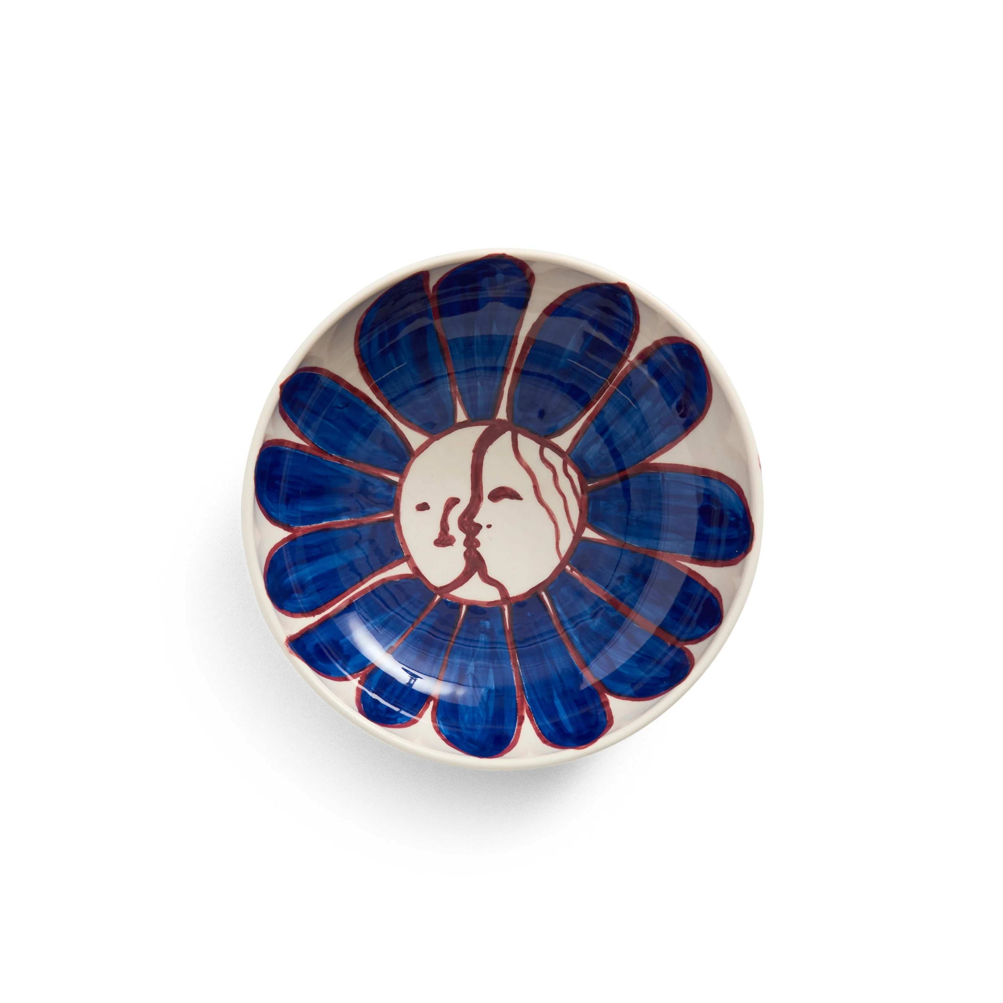 HAY Deep Blue Flower La Pittura Bowl - Image 2