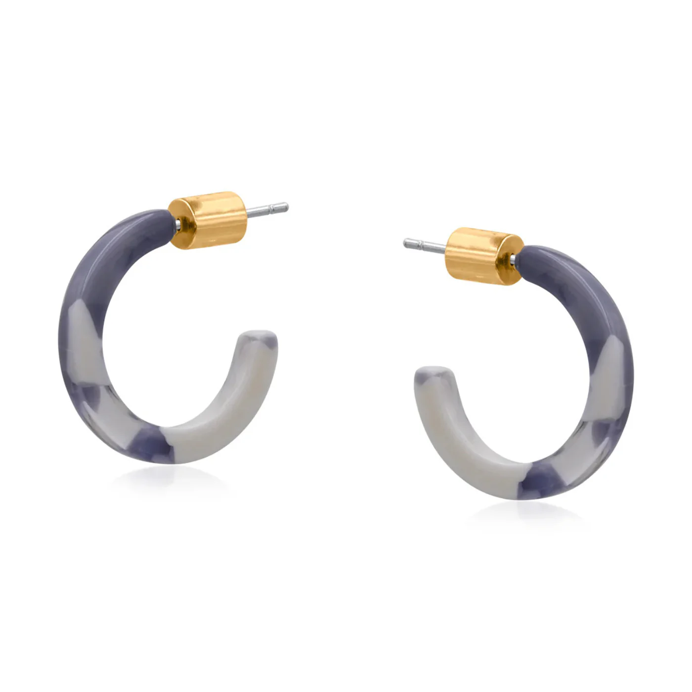 Delina Petite Resin Hoop Earrings