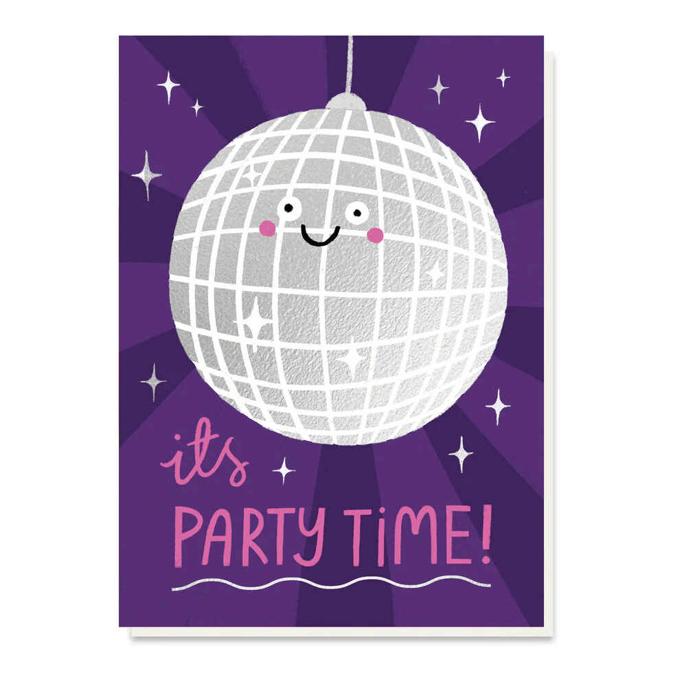 Disco Ball Greetings Card