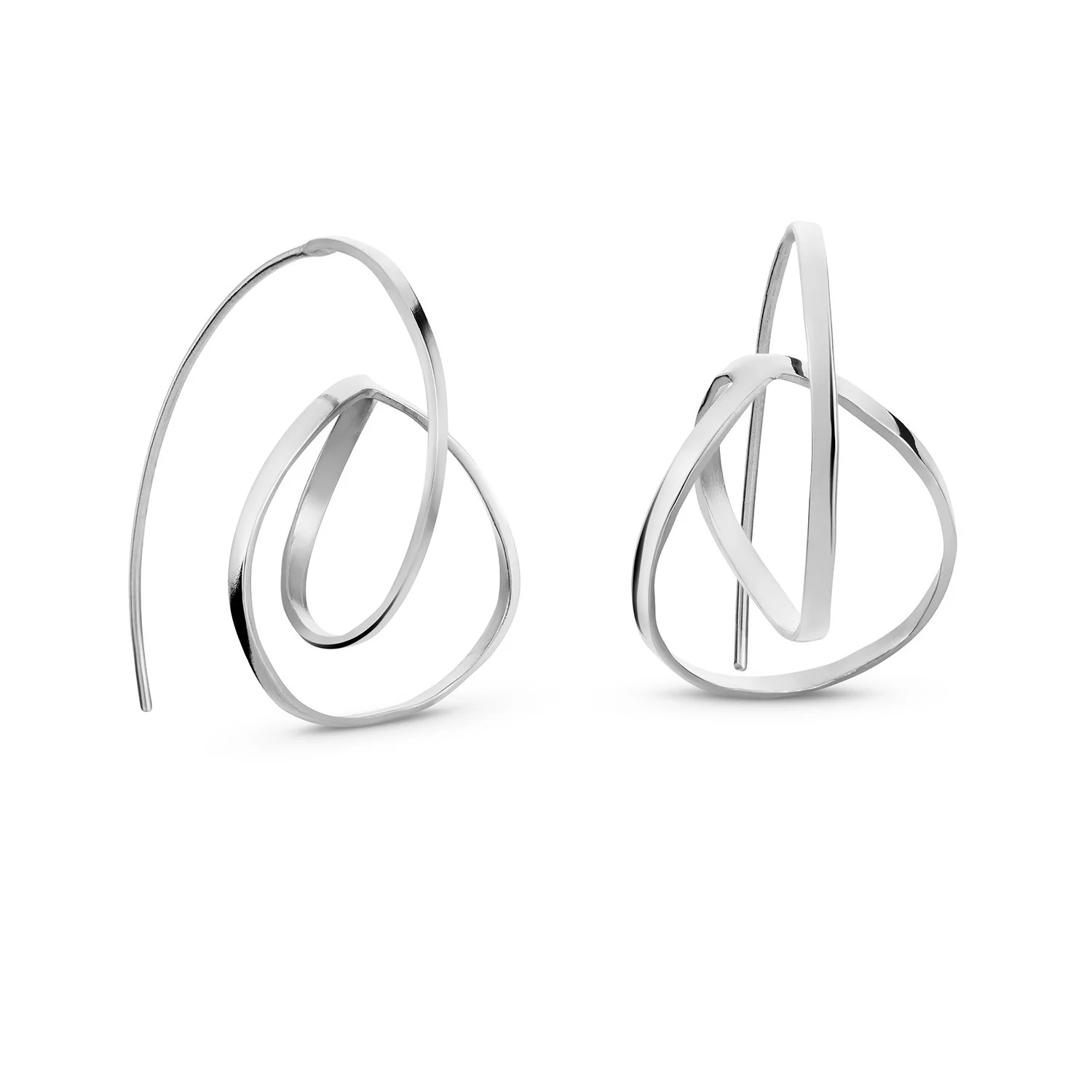 Embolic Medium Silver Earrings by Joidart