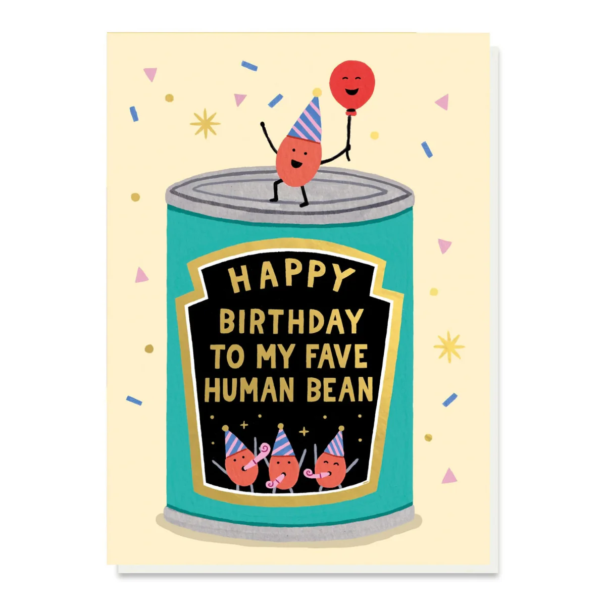 Fave Human Bean Greetings Card
