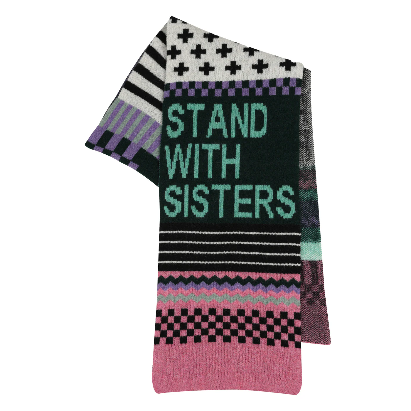 Feminist Patchwork Scarf - Image 3