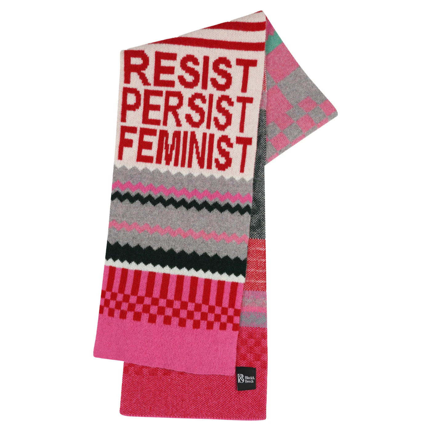 Feminist Patchwork Scarf - Image 4