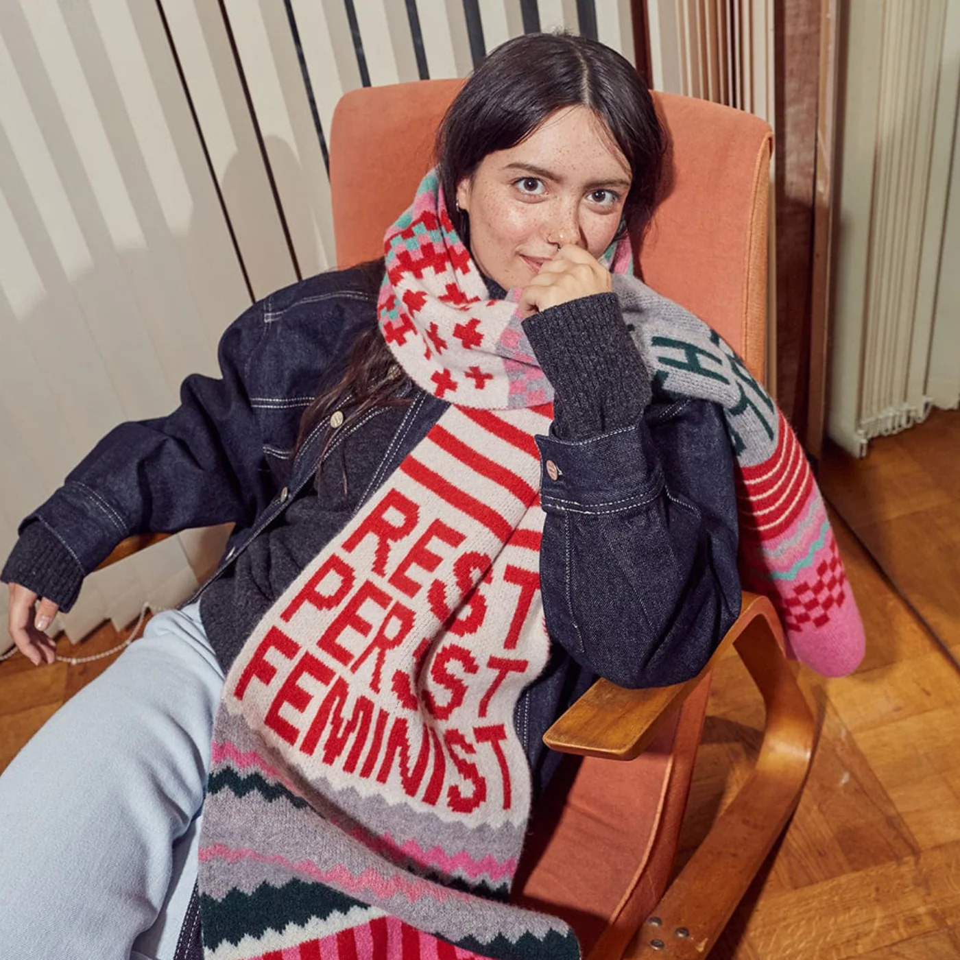 Feminist Patchwork Scarf - Image 6