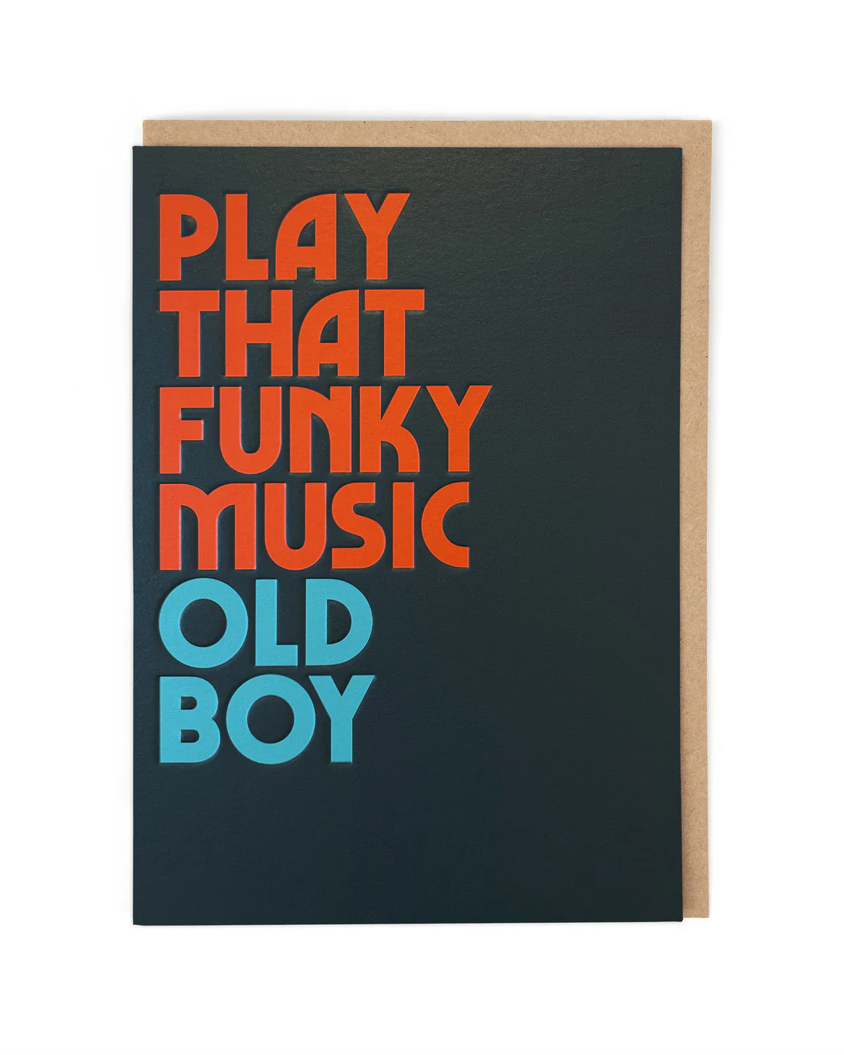 Funky Music Old Boy Greeting Card