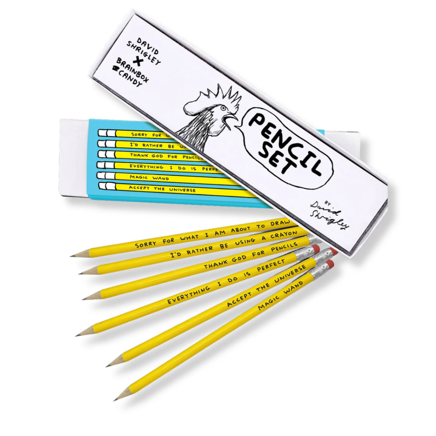 Funny Yellow Pencil Set by David Shrigley - Image 3