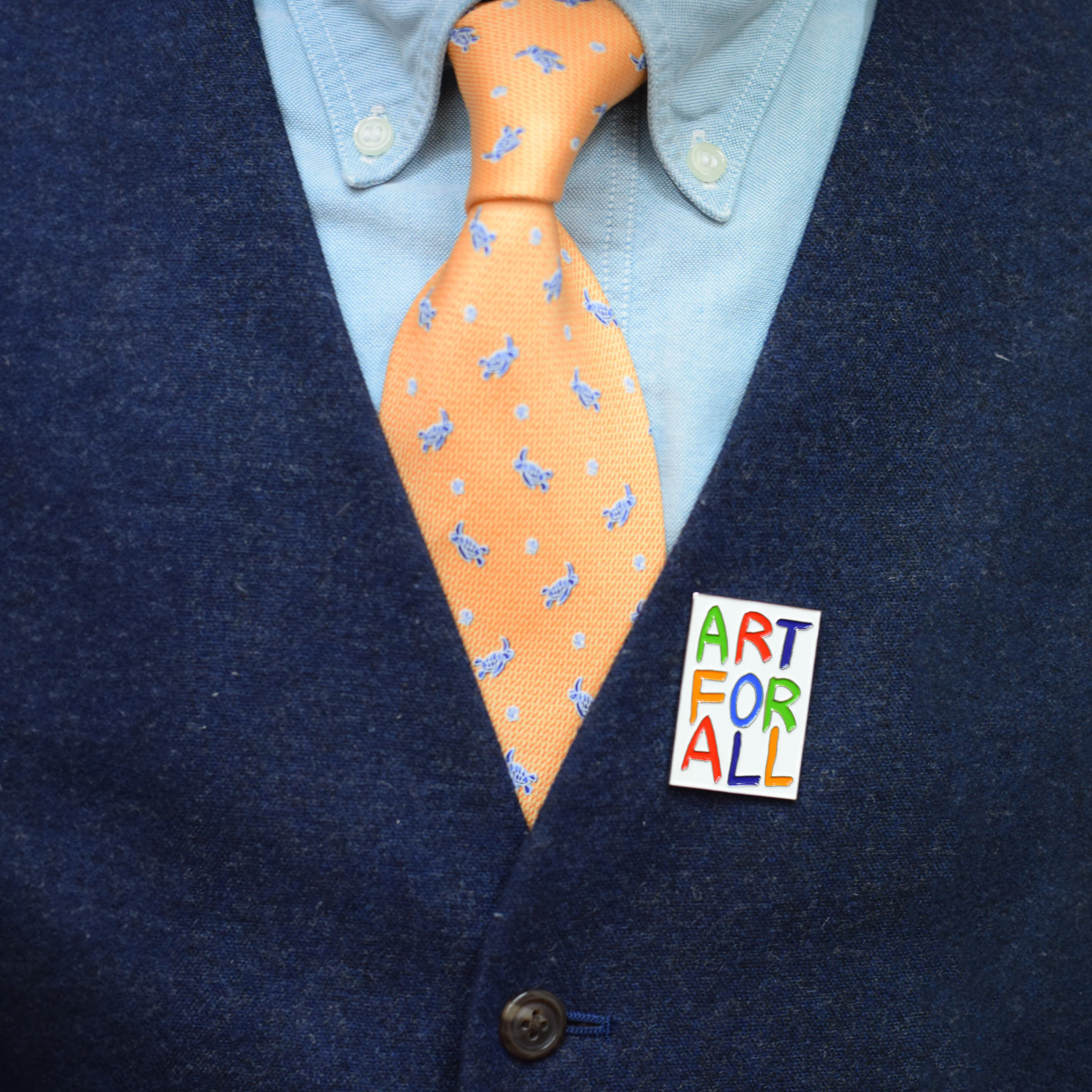 ART FOR ALL - Gilbert & George Enamel Badge - Image 2