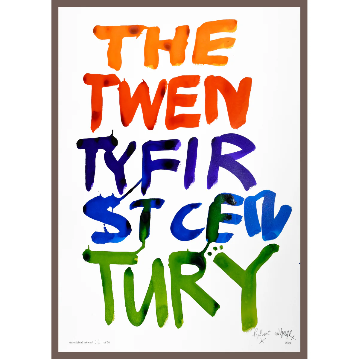 THE 21ST CENTURY by Gilbert & George | Limited Edition Inkwash (Vertical) - Image 10