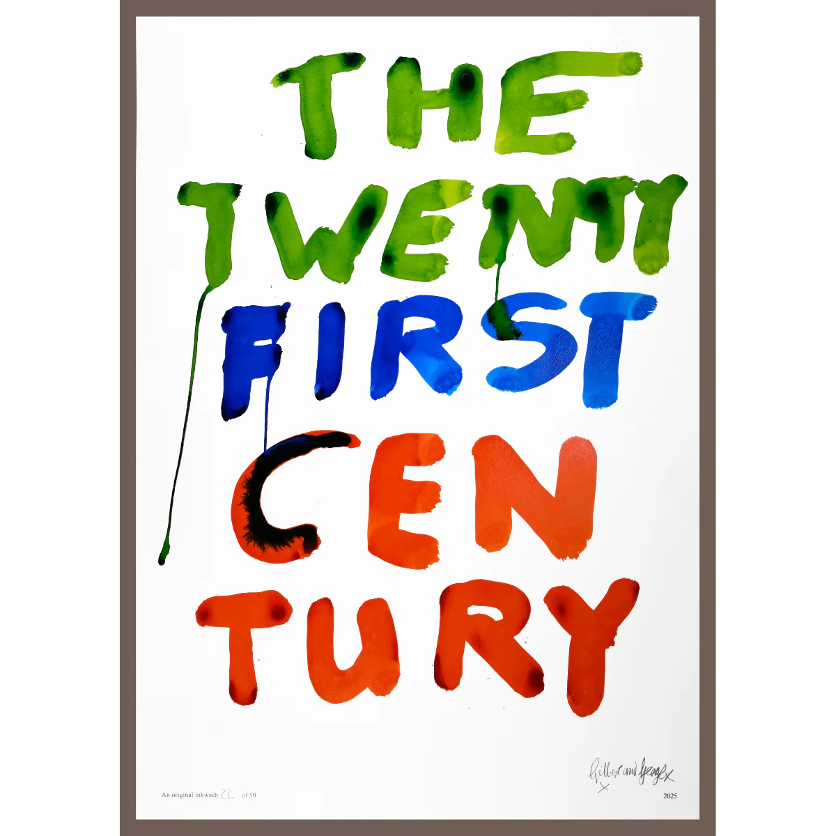 THE 21ST CENTURY by Gilbert & George | Limited Edition Inkwash (Vertical) - Image 12
