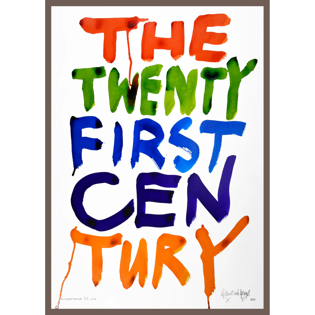 THE 21ST CENTURY by Gilbert & George | Limited Edition Inkwash (Vertical) - Image 24
