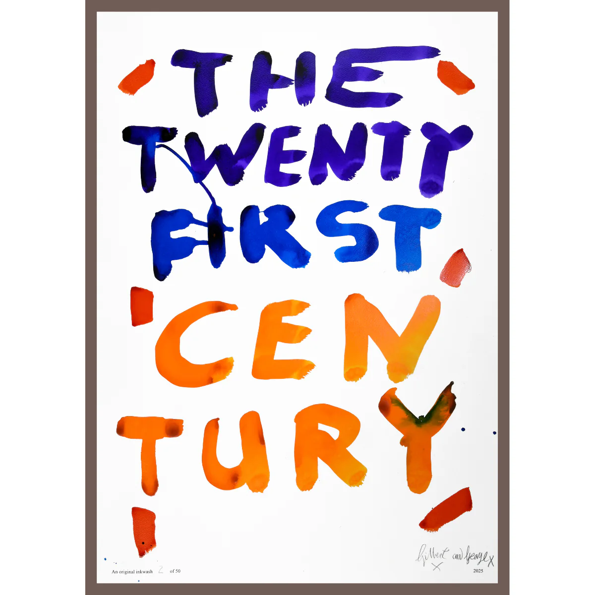 THE 21ST CENTURY by Gilbert & George | Limited Edition Inkwash (Vertical) - Image 3