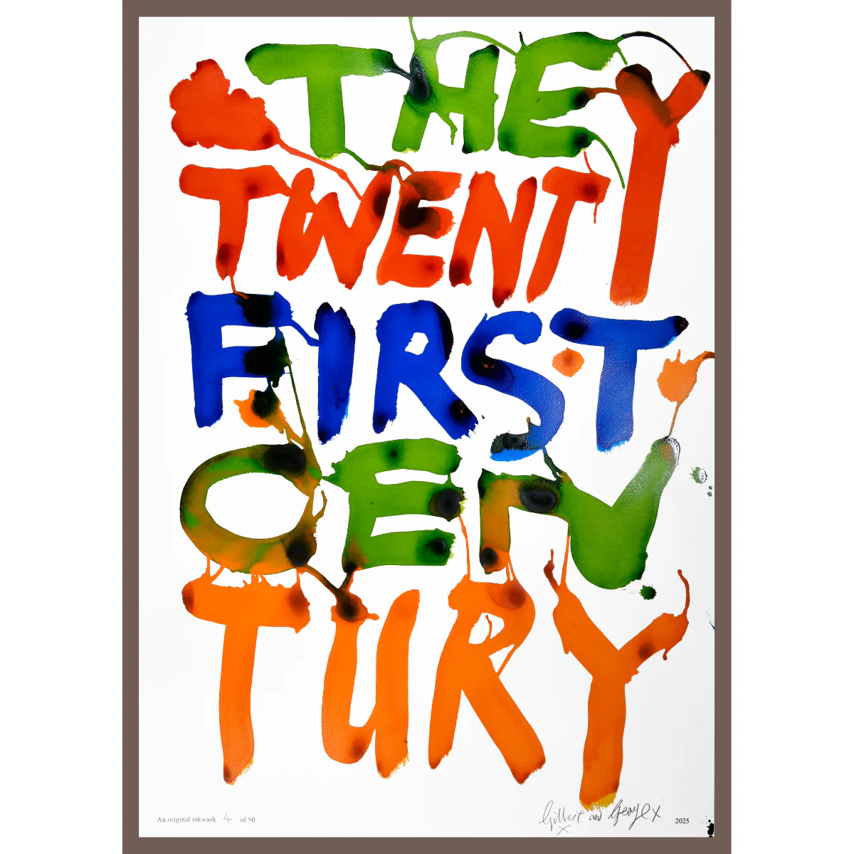 THE 21ST CENTURY by Gilbert & George | Limited Edition Inkwash (Vertical) - Image 4