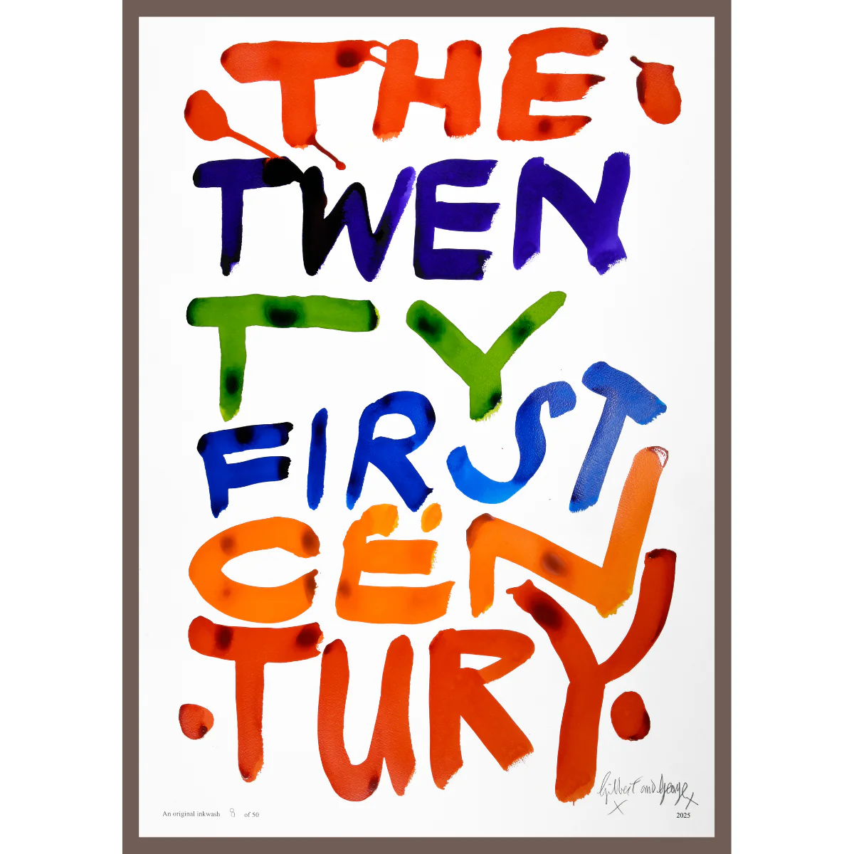 THE 21ST CENTURY by Gilbert & George | Limited Edition Inkwash (Vertical) - Image 6