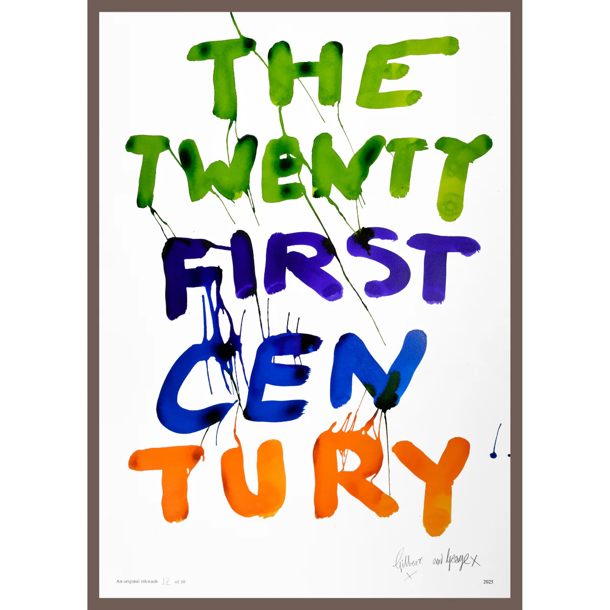 THE 21ST CENTURY by Gilbert & George | Limited Edition Inkwash (Vertical) - Image 8