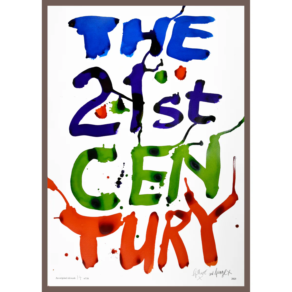 THE 21ST CENTURY by Gilbert & George | Limited Edition Inkwash (Vertical) - Image 9