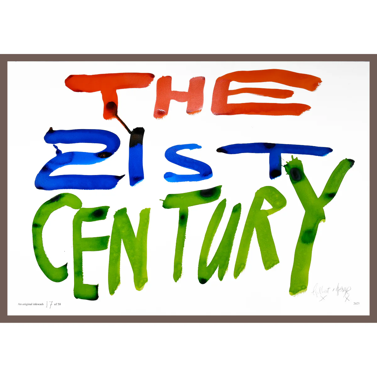 THE 21ST CENTURY by Gilbert & George | Limited Edition Inkwash (Horizontal) - Image 11