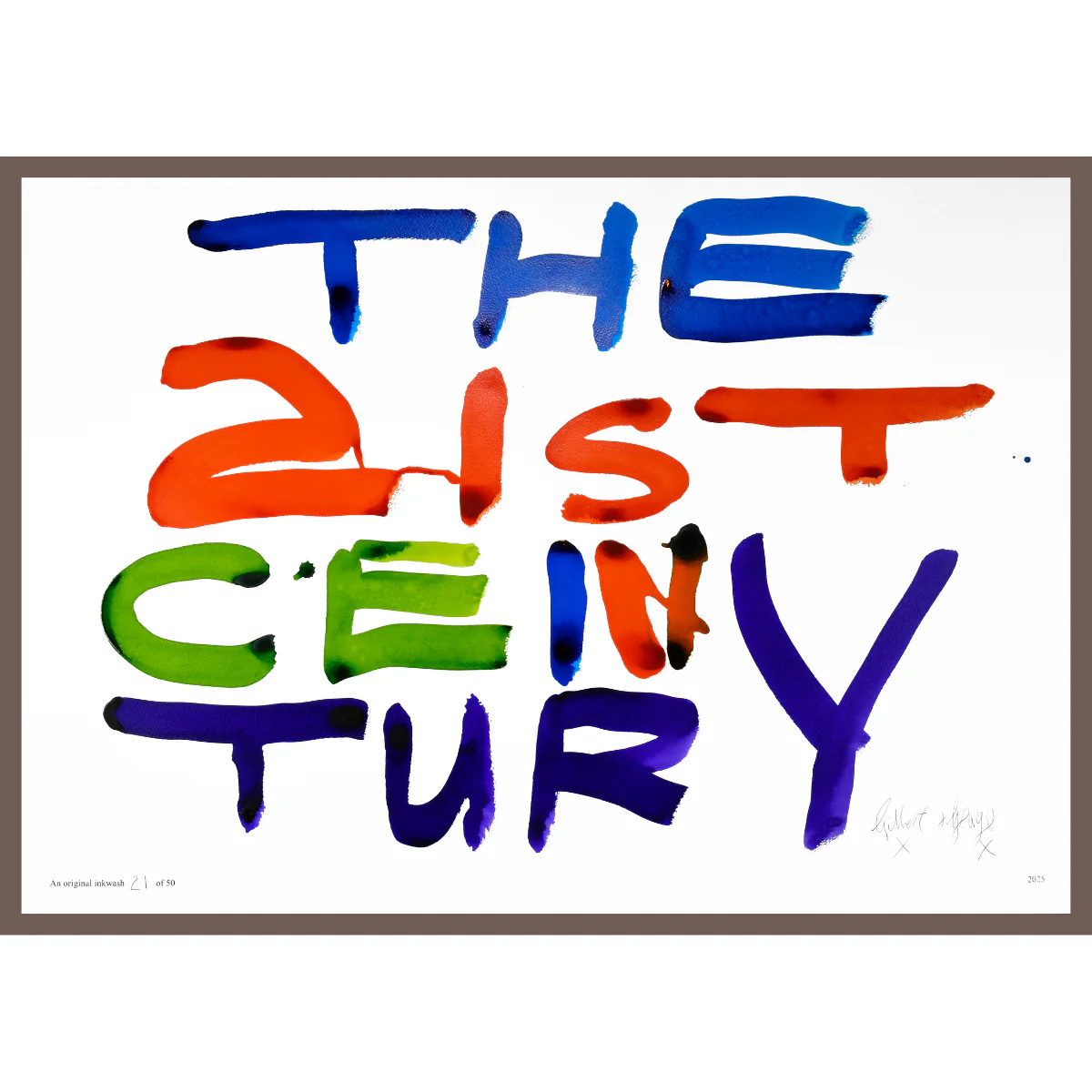 THE 21ST CENTURY by Gilbert & George | Limited Edition Inkwash (Horizontal) - Image 13