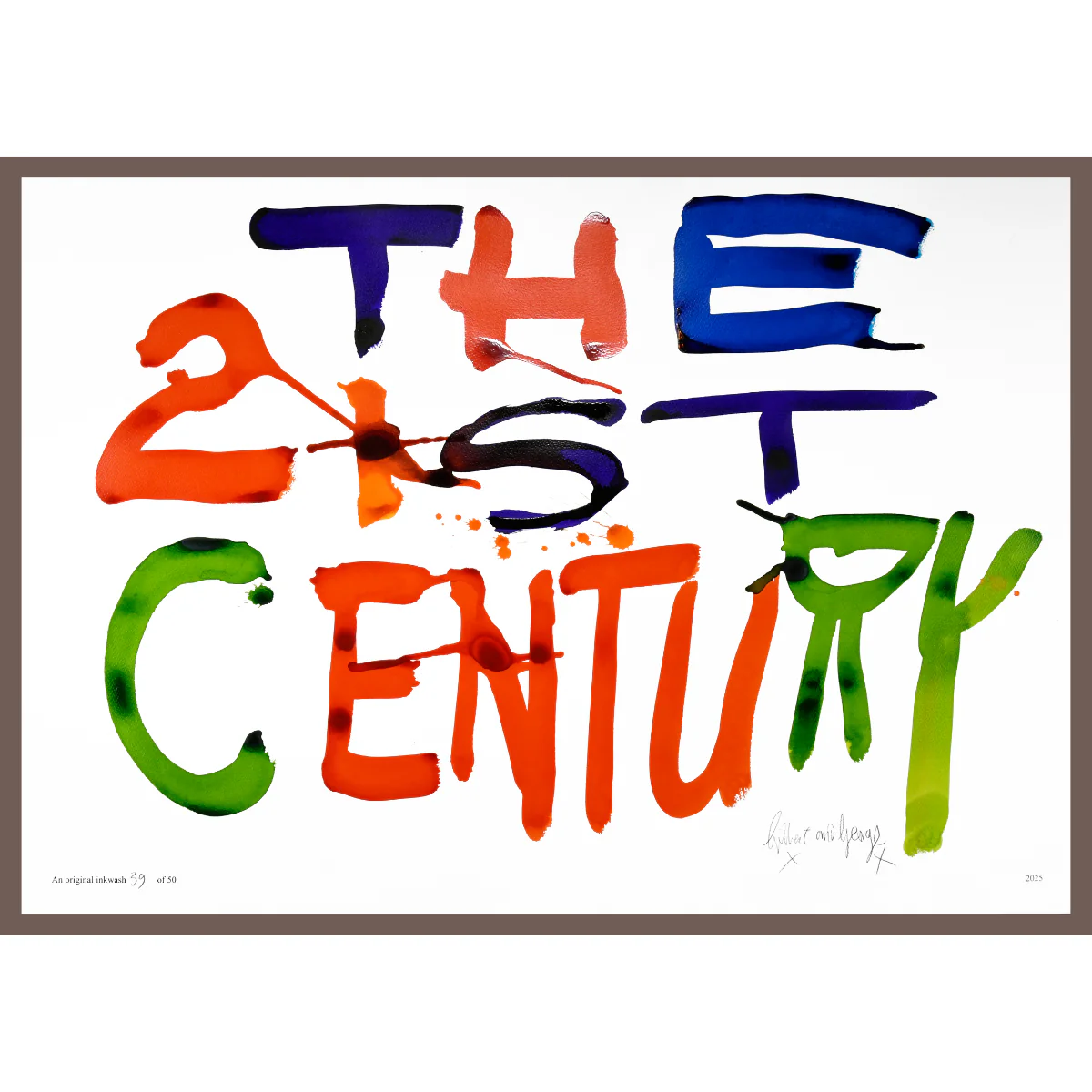 THE 21ST CENTURY by Gilbert & George | Limited Edition Inkwash (Horizontal) - Image 21