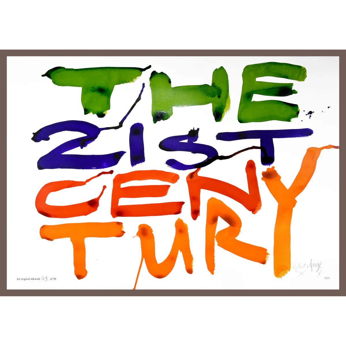 THE 21ST CENTURY by Gilbert & George | Limited Edition Inkwash (Horizontal) - Image 25