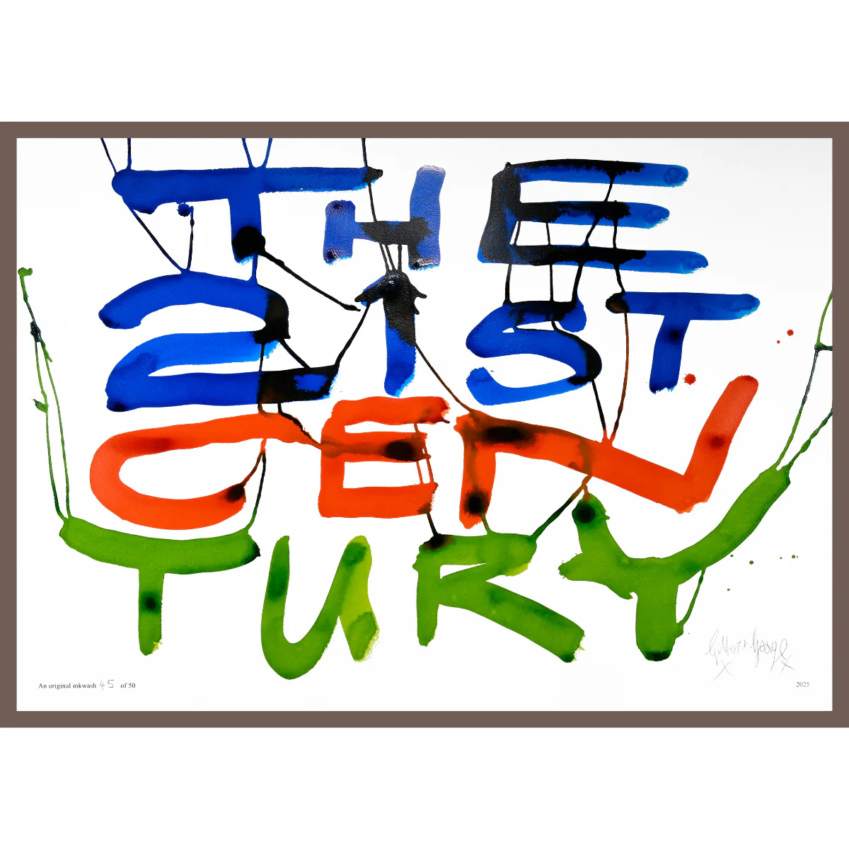 THE 21ST CENTURY by Gilbert & George | Limited Edition Inkwash (Horizontal) - Image 3