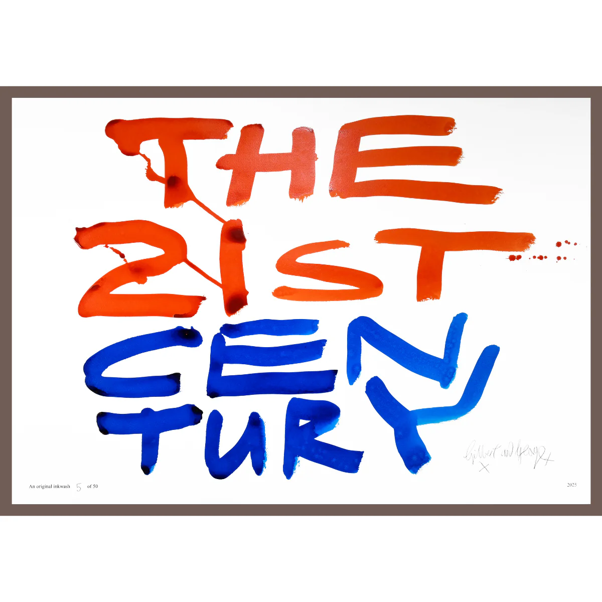 THE 21ST CENTURY by Gilbert & George | Limited Edition Inkwash (Horizontal) - Image 6
