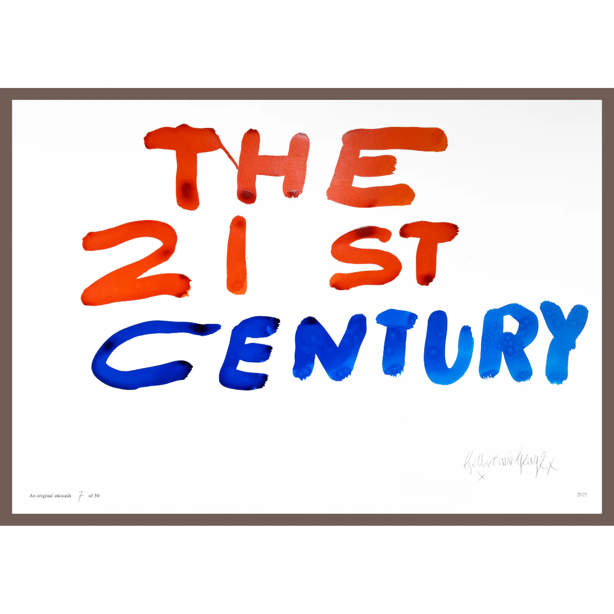 THE 21ST CENTURY by Gilbert & George | Limited Edition Inkwash (Horizontal) - Image 7