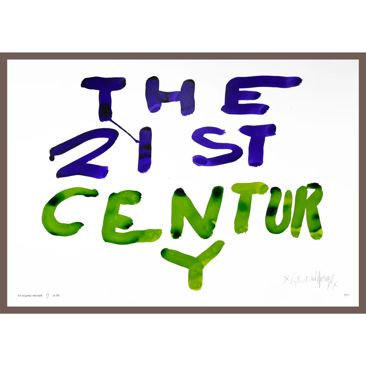 THE 21ST CENTURY by Gilbert & George | Limited Edition Inkwash (Horizontal) - Image 8