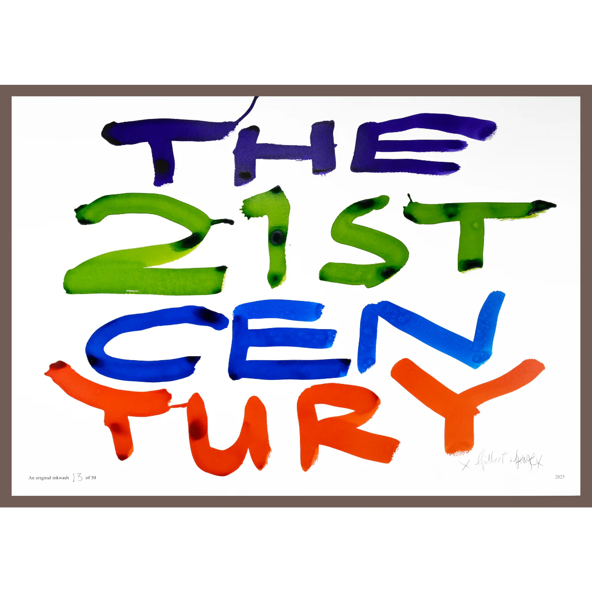 THE 21ST CENTURY by Gilbert & George | Limited Edition Inkwash (Horizontal) - Image 9
