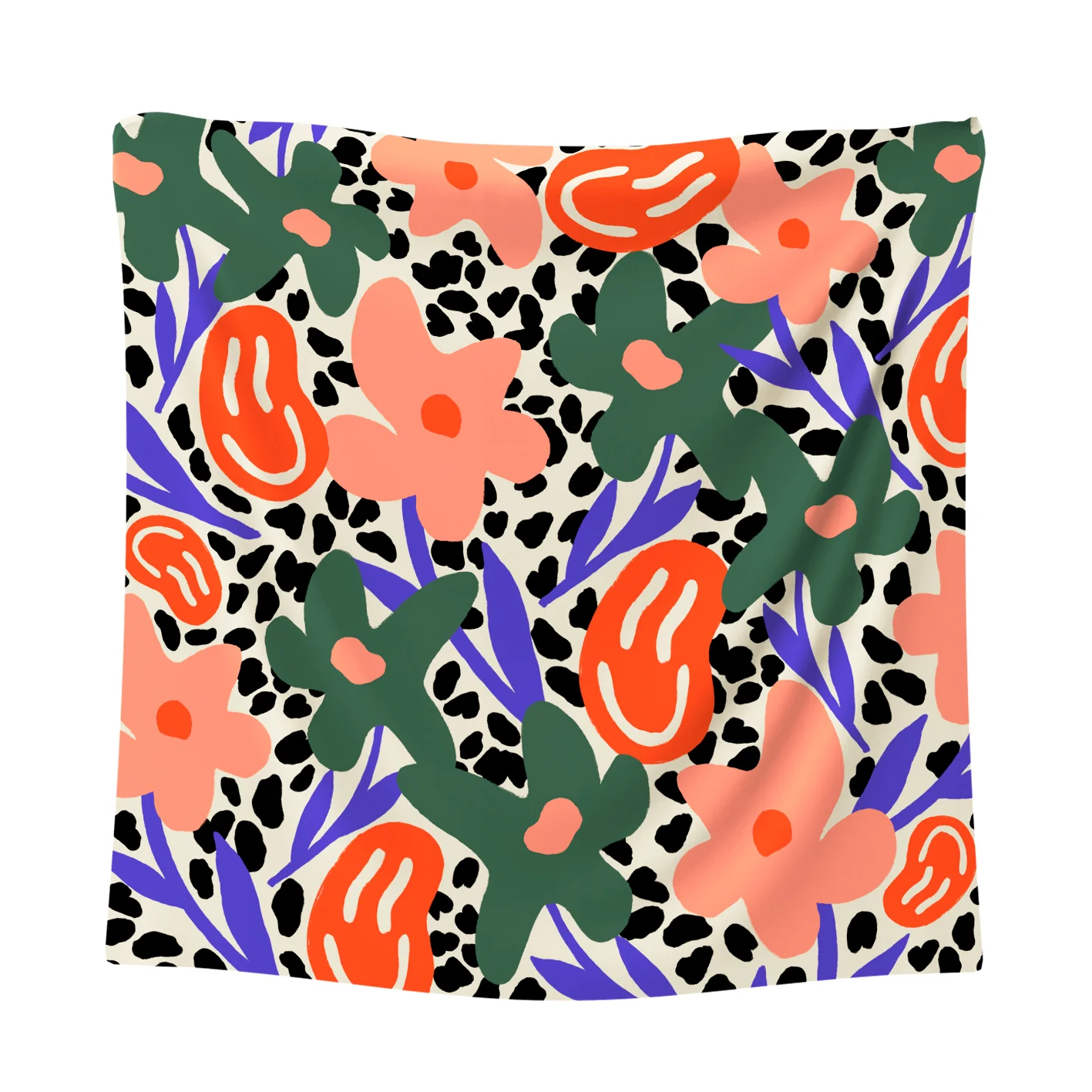 Happier Cream Satin Scarf by Studio Arde