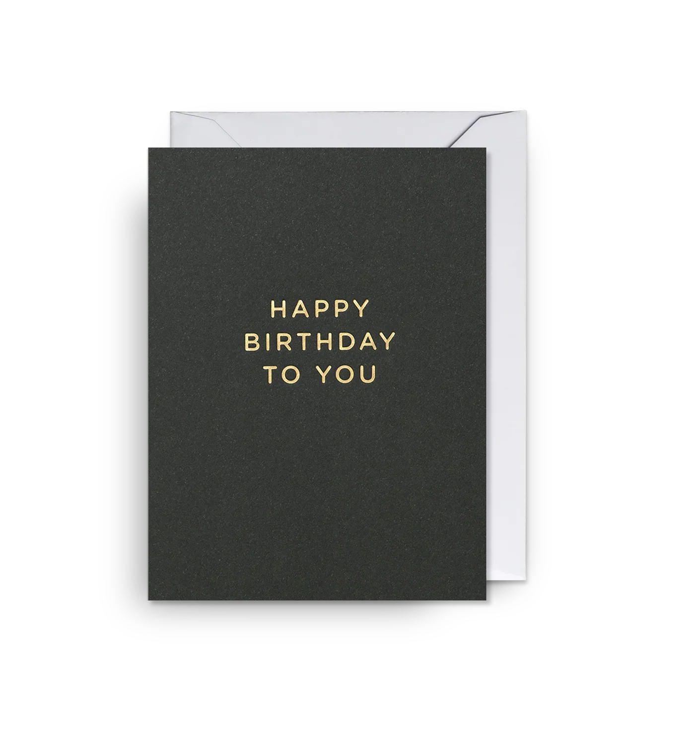 Happy Birthday to You Black Mini Card